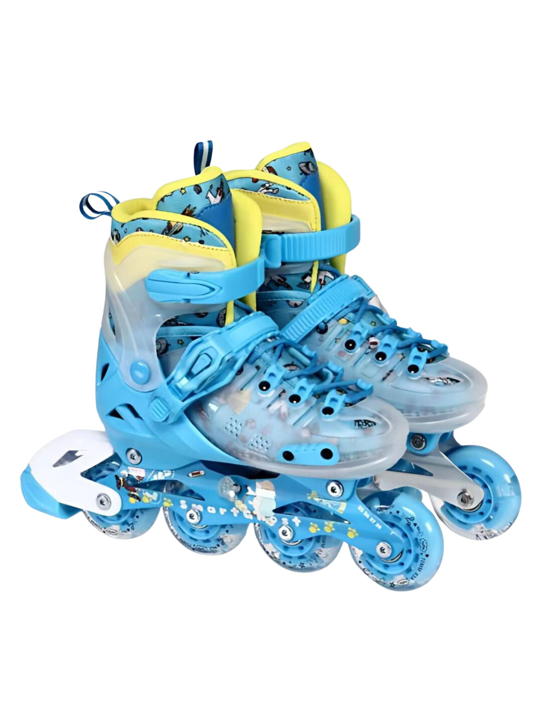 Роликовые коньки KLONKI, классические, 4 колеса, для мальчиков и девочек, размер S, Moon — фото 1