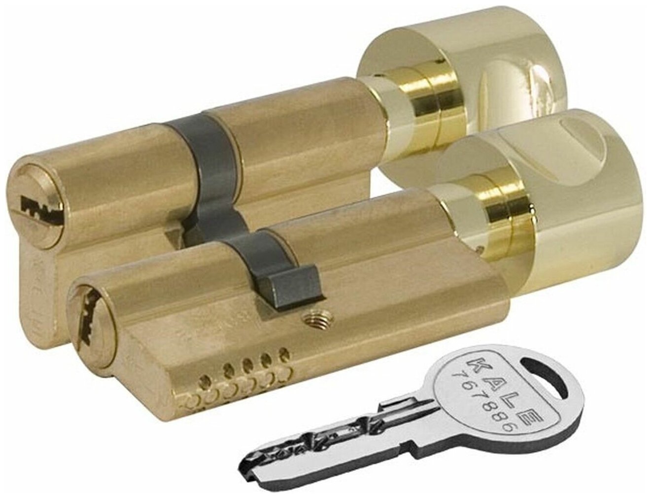 Цилиндровый механизм с вертушкой KALE KILIT 164 OBS SCE/70 (30+10+30) mm латунь 5 кл.