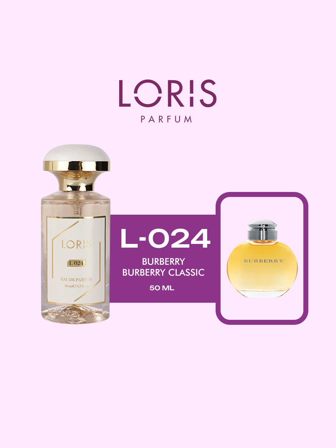 Женская парфюмерная вода "Loris Parfume" - Burberry – Classic, 50 мл, стойкость в течение дня