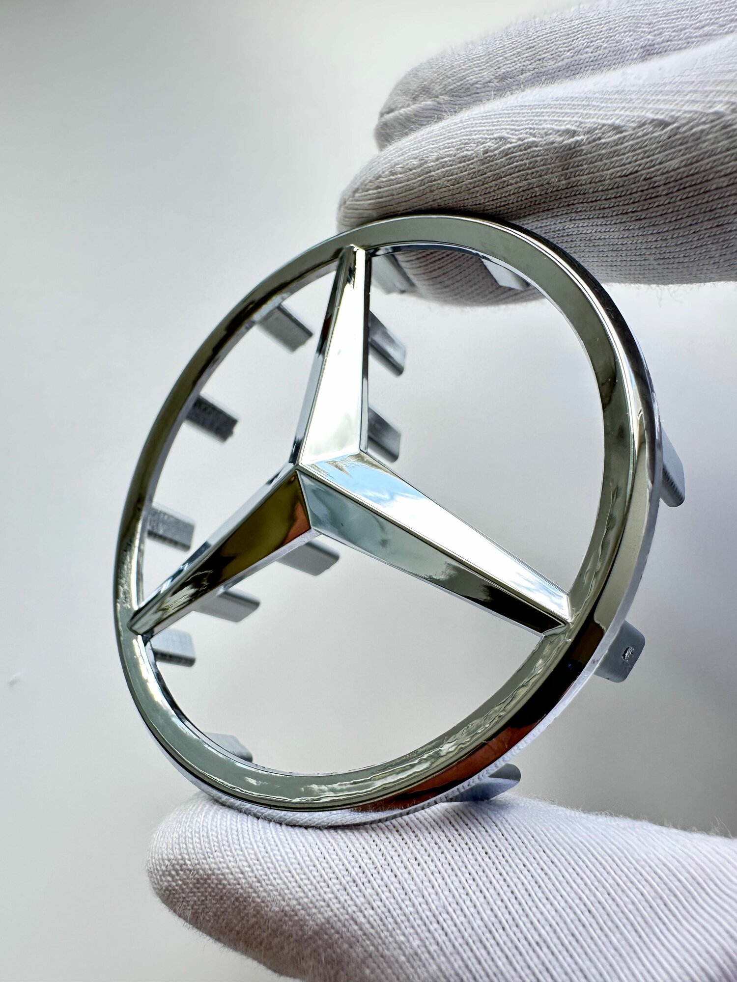 Эмблема на руль Mercedes 57мм , значок Мерседес на руль 1 шт.