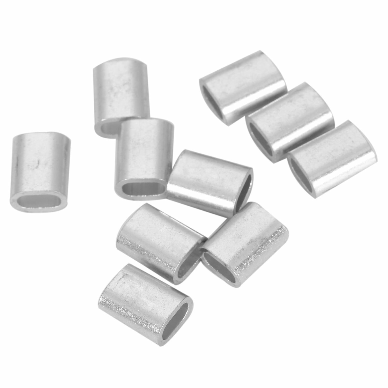 10 шт. 3 мм наконечники для троса из алюминиевого сплава