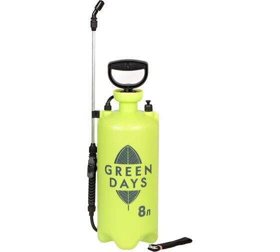 Опрыскиватель садовый Green Days, 8 л, пластик желтого цвета