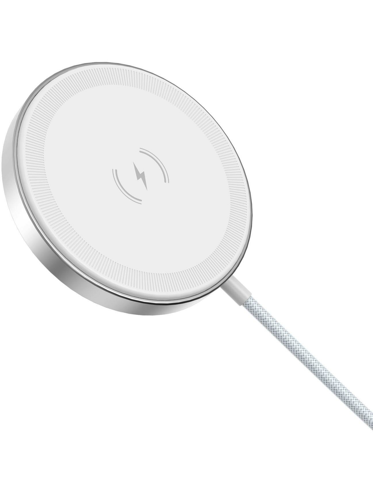 Беспроводное зарядное устройство Deppa QI Fast Charge 18W 2в1 белое (24021)