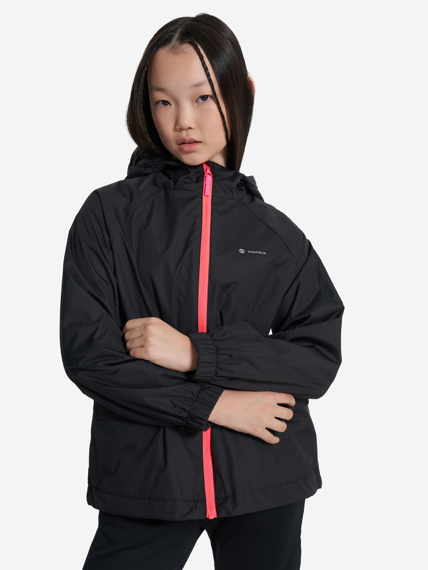 Ветровка MATRIX SPORT Fitness Girl's Windbreaker размер 152-158 черный