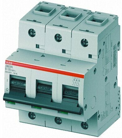 ABB S803C Автоматический выключатель 3P 125A (С) 25кА (4.5 мод.) [ABB 2CCS883001R0844]