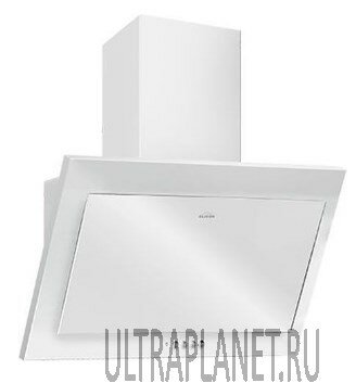Наклонная вытяжка Elikor Коралл 60П-430-К3Д белый/белое стекло