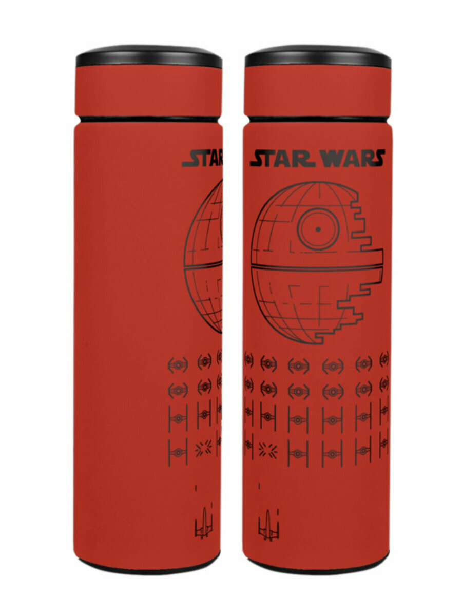 Термос «Star War Galaxy, Звёздные войны игра, шутер» (красный)