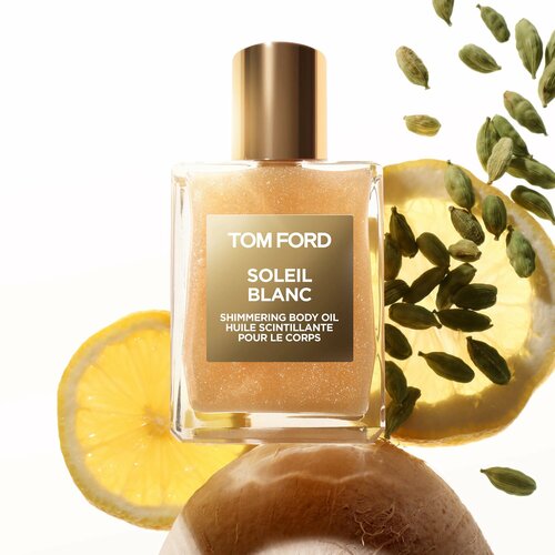фото Tom ford soleil blanc shimmering body oil, мерцающее масло для тела, 45ml