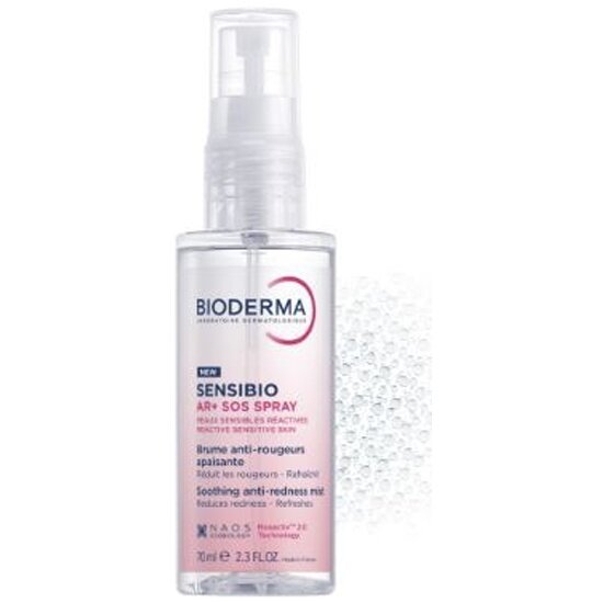 Спрей SOS для лица Bioderma Sensibio AR+ мгновенно успокаивающий против покраснений, 70 мл