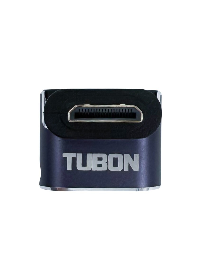 Переходник адаптер Mini HDMI (M) - HDMI (F) Угловой 2.1 8K60Hz AHM05 — фото 1