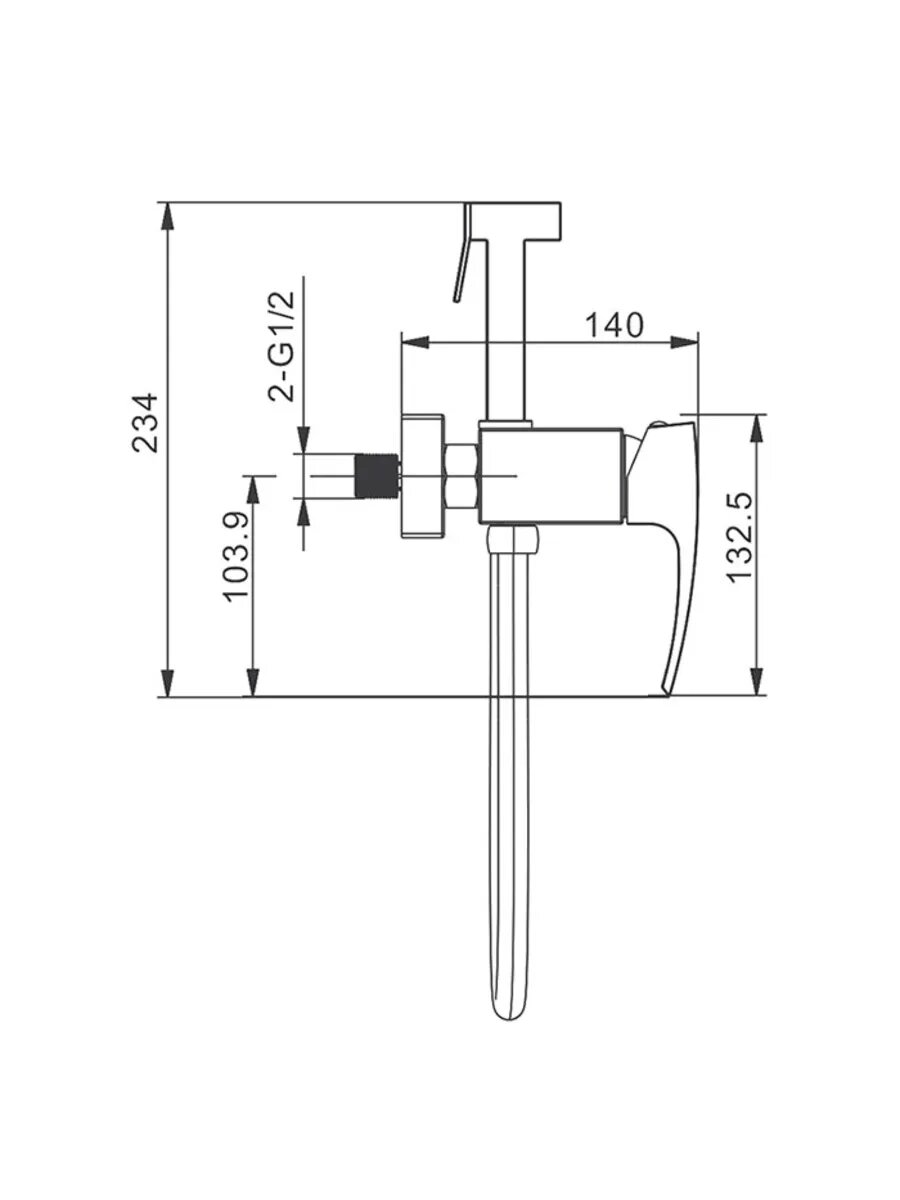 Гигиенический душ со смесителем GAPPO G2007-6 — фото 1