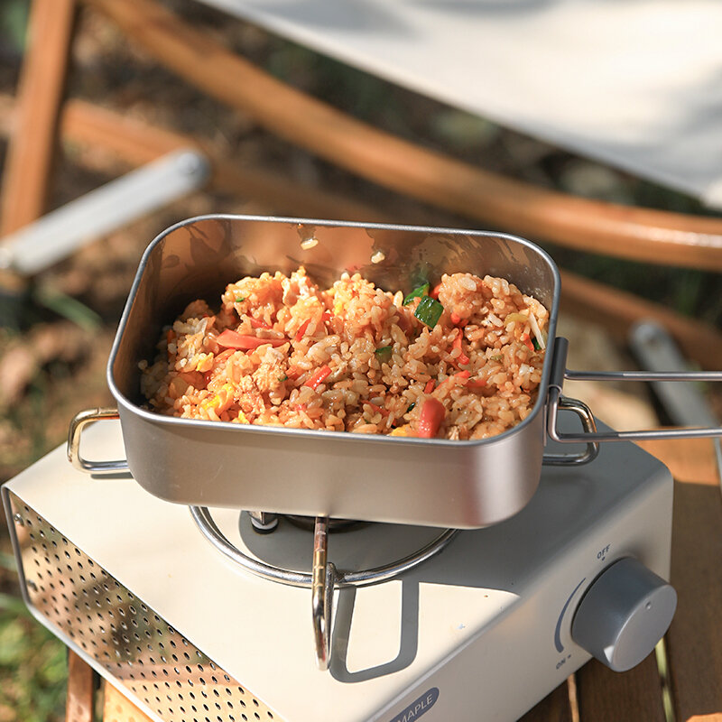 Ланч бокс - котелок из титана 800 мл — фото 1