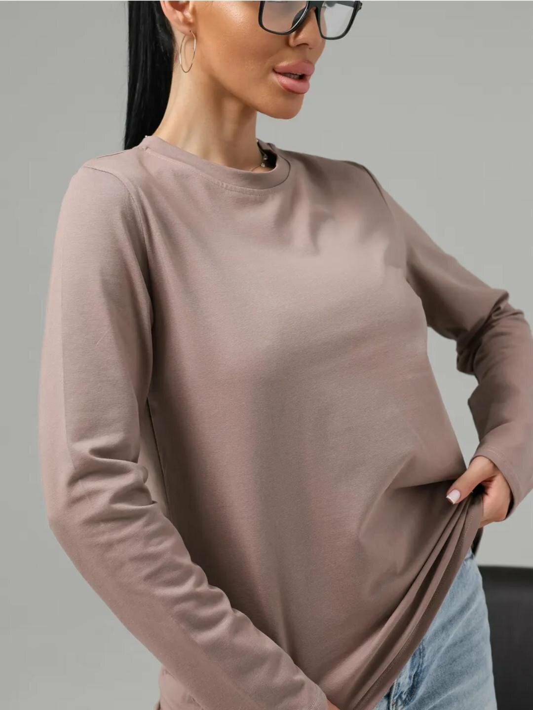 Лонгслив neo, размер M, , капучино — фото 1