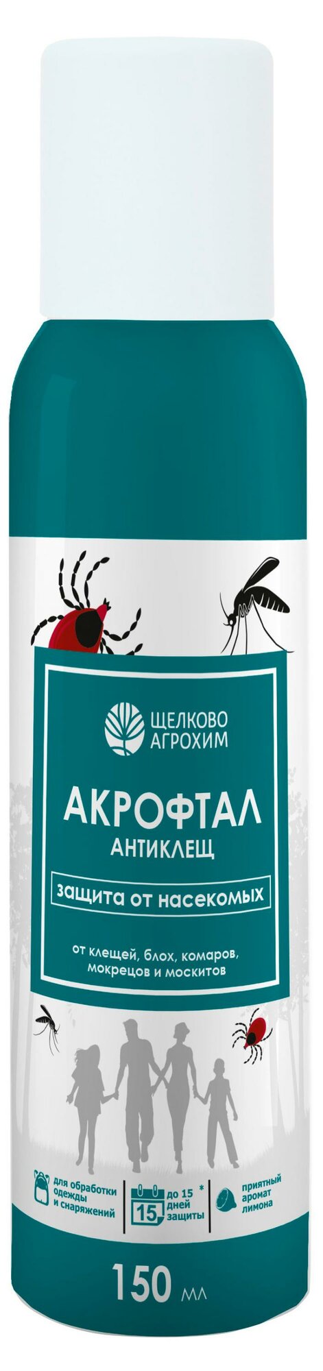 Щелково Агрохим Средство от насекомых «Щелково Агрохим» Акрофтал Антиклещ 150 мл
