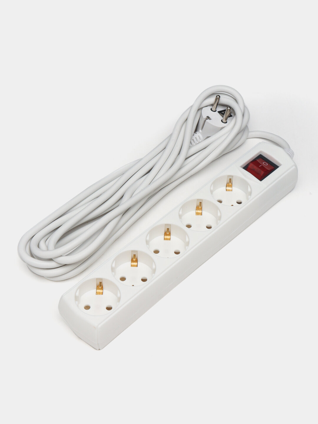 Удлинитель У05В 5 мест 2P+PE/5м 3х1мм2 10А/250В GENERICA — фото 1