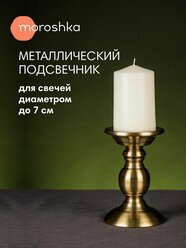 Подсвечник Taro, 15,5x10,5x10,5 см, цвет золотой