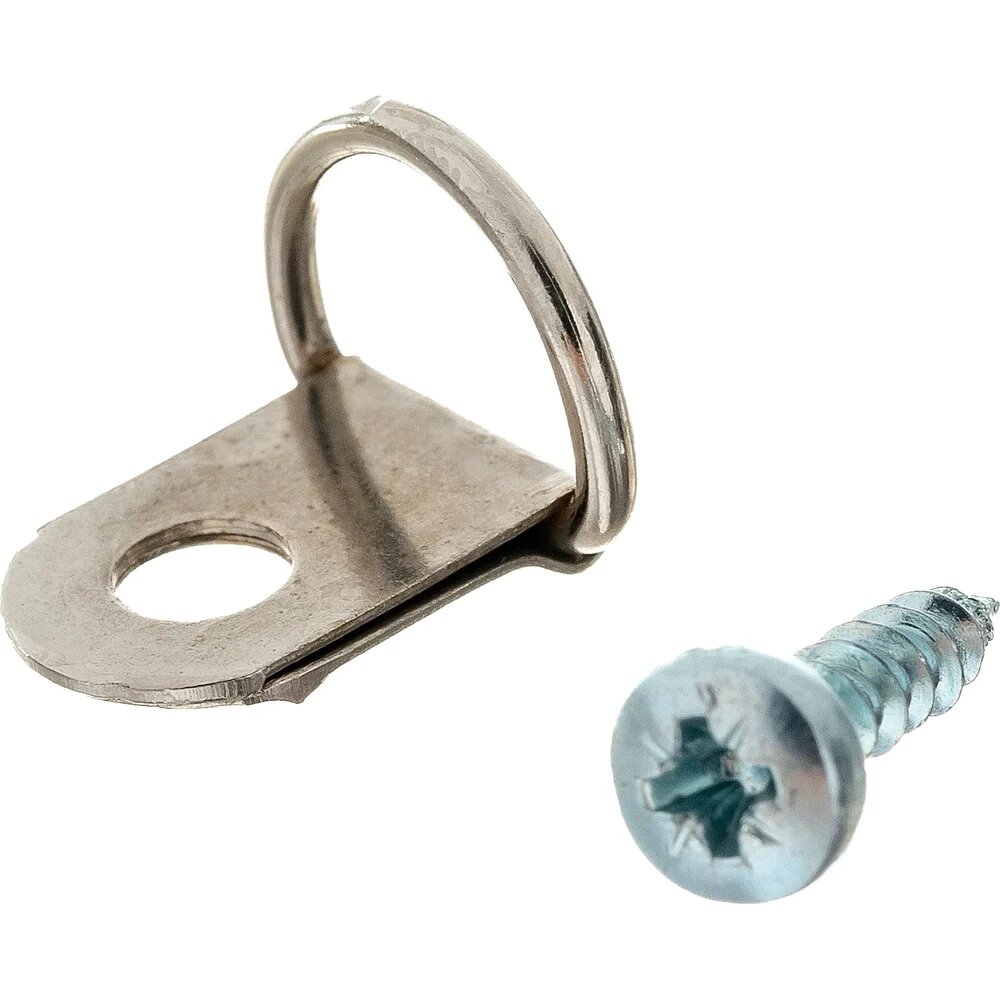 Европартнер Петля-подвес D-кольцо для картины фоторамки никелированная сталь 4 шт. 16 0322 1