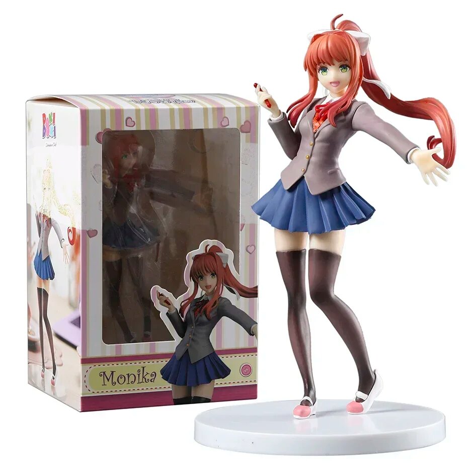 Фигурка Моника из  Доки Доки Литературный Клуб  Bandai  Monika box  Унисекс
