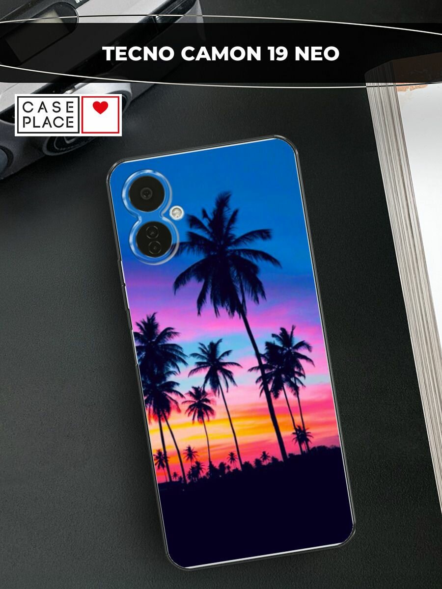 Чехол на Tecno Camon 19 Neo / Техно Камон 19 Нео с принтом "Закат 5"