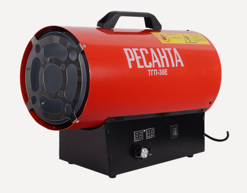 Изображение товара Тепловая газовая пушка Ресанта ТГП-30E, 1000 м³/ч, 30 кВт, 2.18 кг/ч