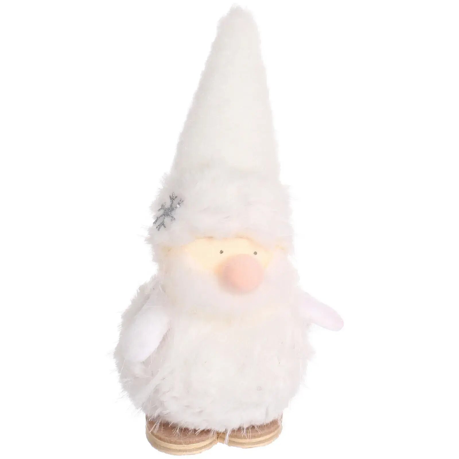 Фигурка «Дед Мороз - Волшебный колпачок» 15 см, белый, мягкий декор — фото 1