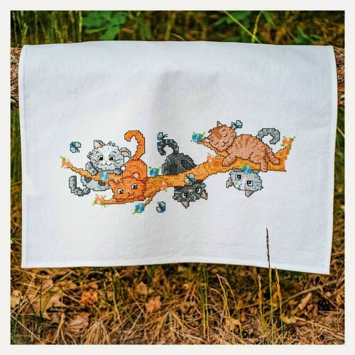 Изображение товара PN-0217574 Набор для вышивки крестом Vervaco"Играющие котята"