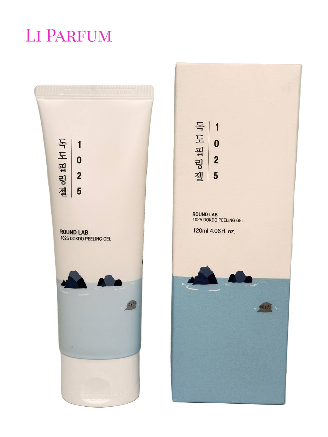 Пилинг-гель-скатка Round Lab 1025 Dokdo, мягкое очищение и отшелушивание, для чувствительной кожи, 120 мл