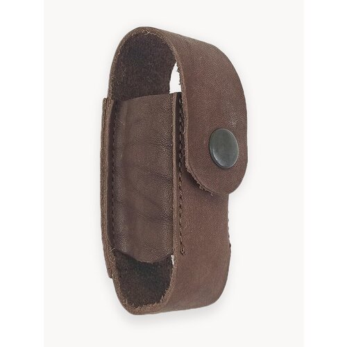 Чехол для баллончика 65 мл, со скобой, натуральная кожа, цвет шоколад