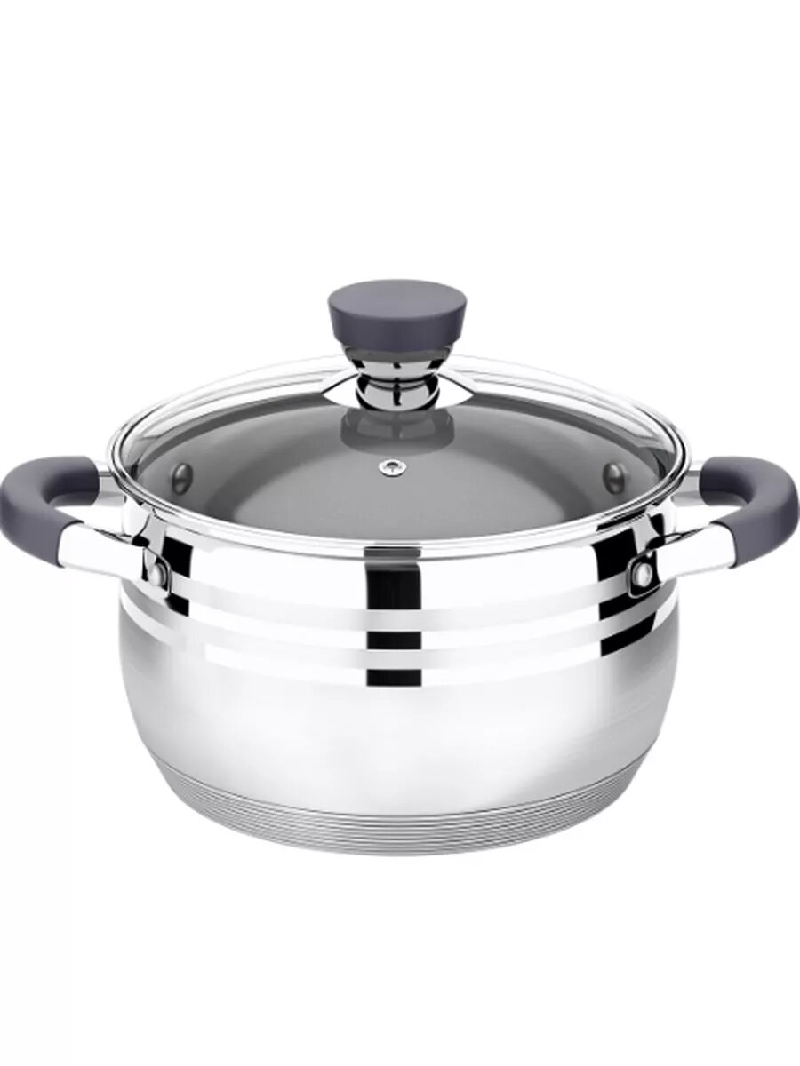 Кастрюля из нержавеющей стали с крышкой