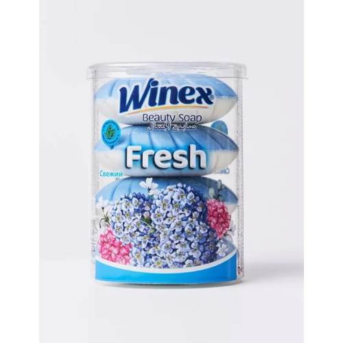 Туалетное мыло Winex, 4x100 гр, антибактериальное, для всей семьи