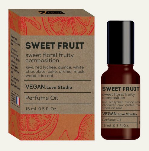 Изображение товара Delta parfum Масло парфюмерное женское Vegan Love Studio Sweet Fruit, 15мл