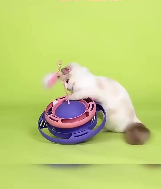 Интерактивная игрушка для кошек / Игрушка для котят/Юла — фото 1