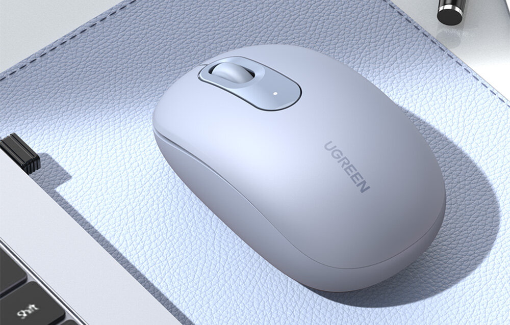 Беспроводная мышь Ugreen MU105-90671 Portable Wireless Mouse Dusty Blue — фото 1