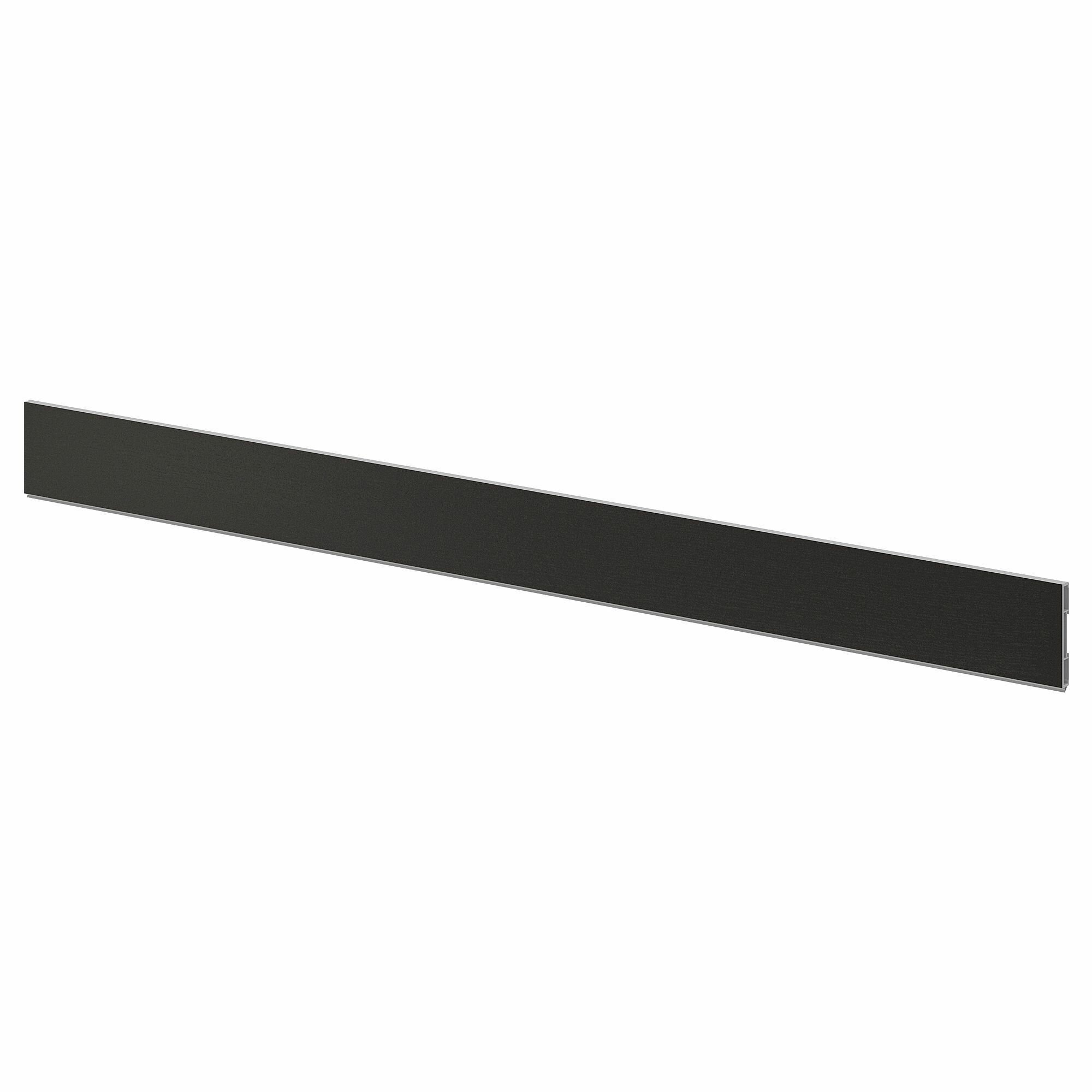Цоколь кухонный 220x8 см черная морилка IKEA LERHYTTAN лерхюттан