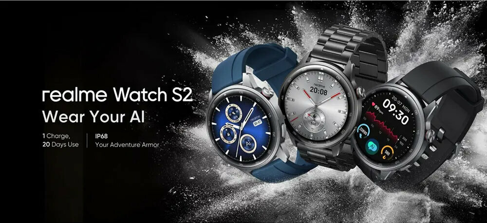 Умные часы Realme Watch S2 международная версия(Metal), Space Grey — фото 1