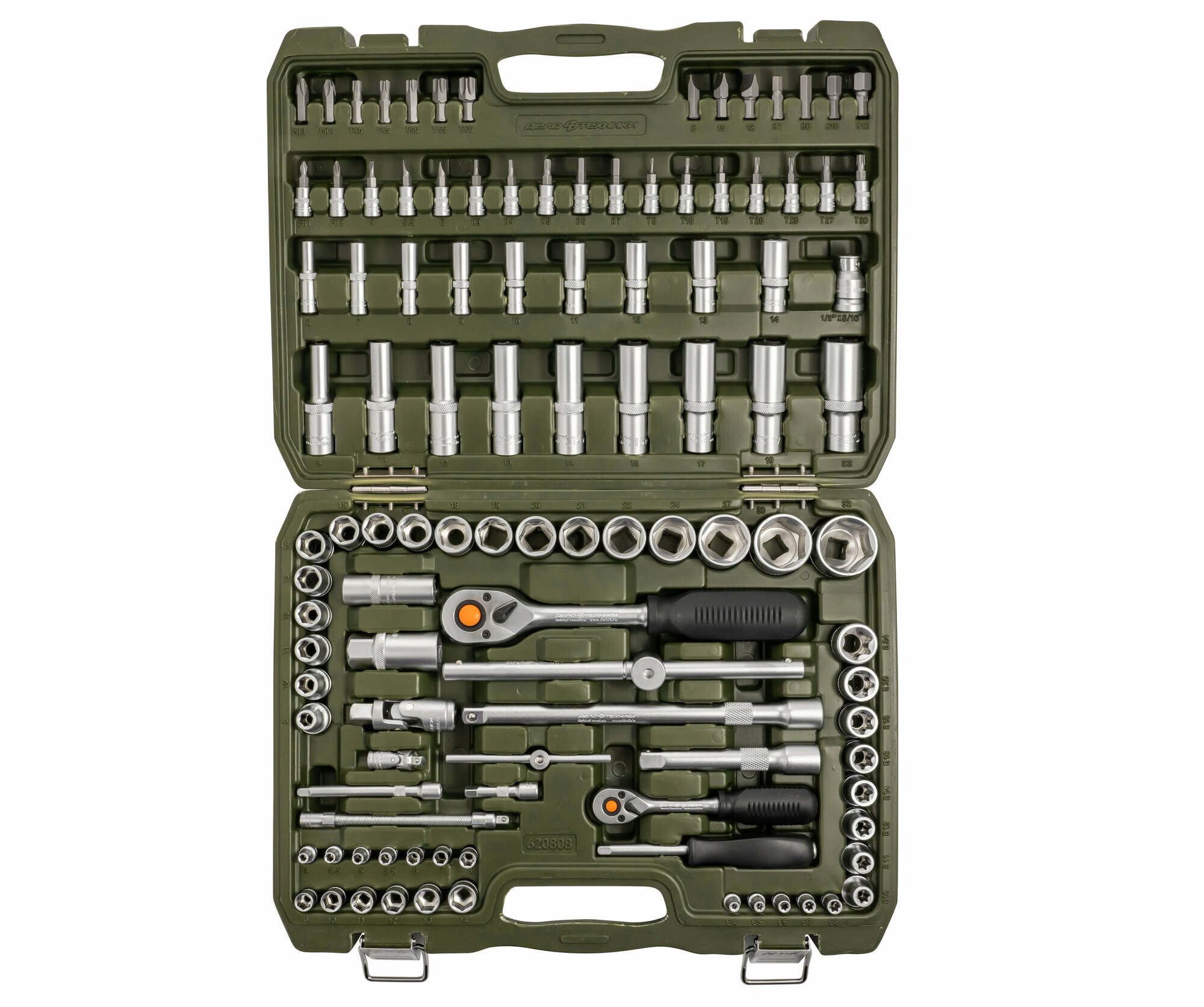 Набор инструмента 1/2 1/4- 108 предметов "Дело Техники" — фото 1