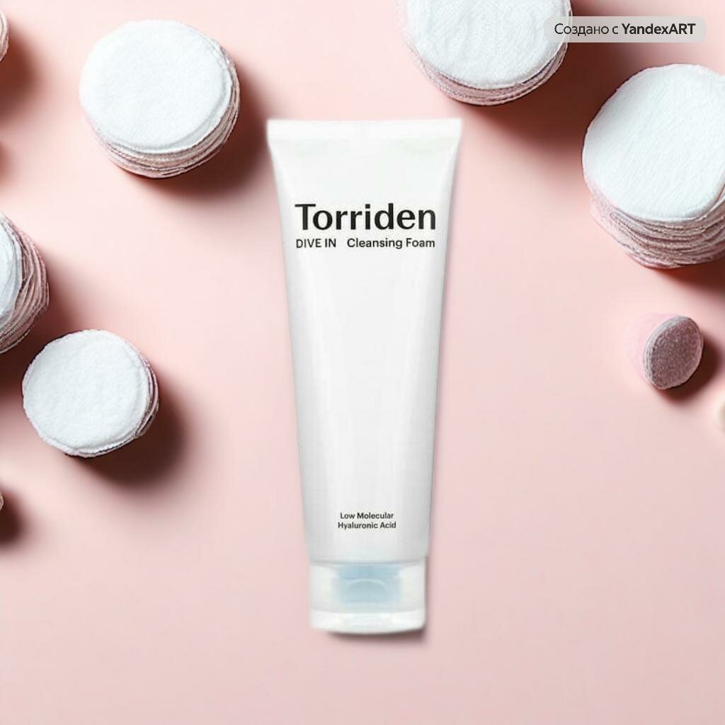 Torriden, Dive In, очищающая пенка с низкомолекулярной гиалуроновой кислотой, 150 мл (5,07 жидк. Унции)