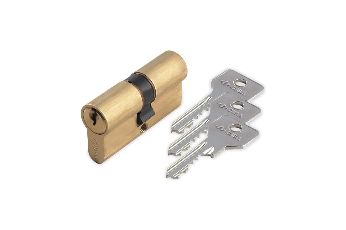 CISA Цилиндр серии С2000 ключ-ключ 80мм (40x40) латунь 1.0G300.18.0