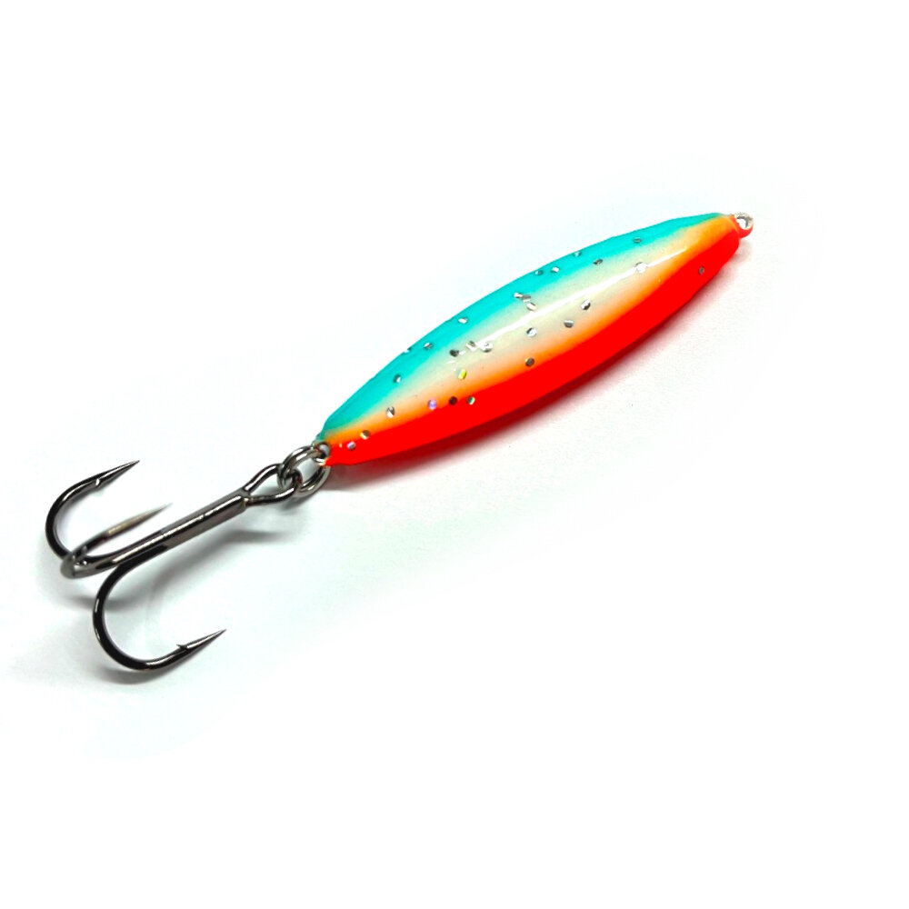Блесна Пуля цветная для рыбалки 37 г #01 на жереха, на щуку, на судака, на окуня — фото 1