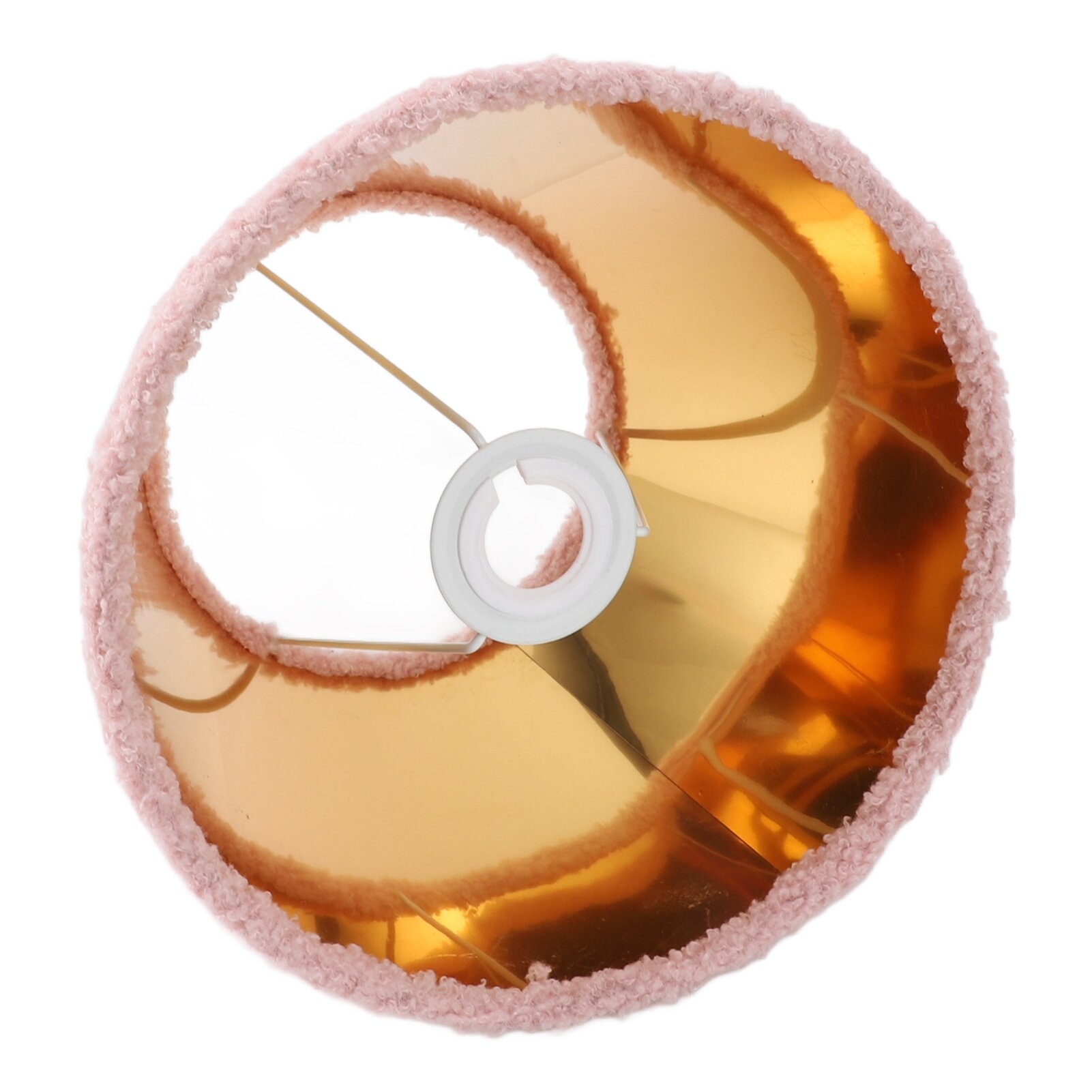 Абажур для настольной лампы из плюшевой ткани конический простой изысканный для лампочек E27 E14 для торшеров розовый