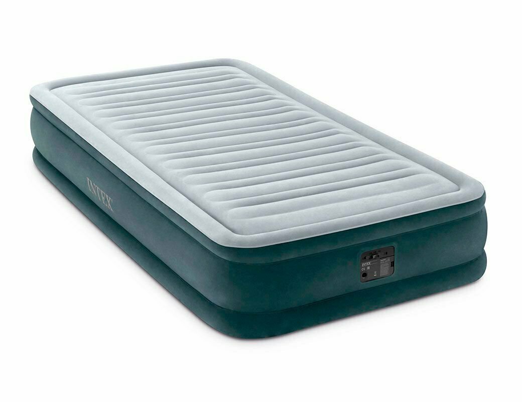 Надувная кровать Intex Comfort-Plush Mid Rise Airbed (Twin), 99x191х33см, со встроенным насосом 220, 67766