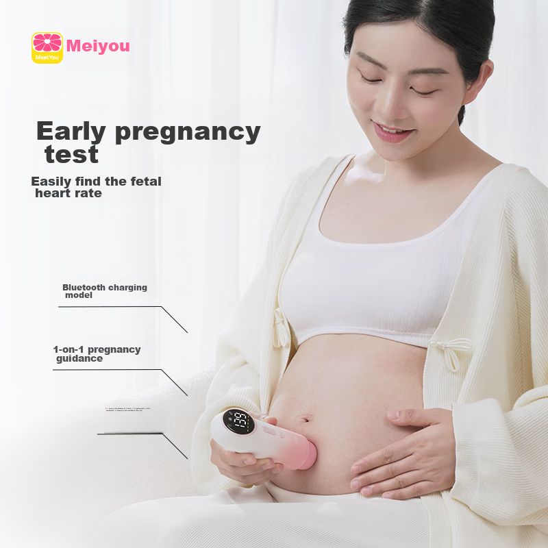 Meiyao Fetal Heart Monitor HomeUse Fetal Doppler Ultrasound Monitor for Pregnant Women RadiationFree Medical Device Fetal Heart Rate Meter