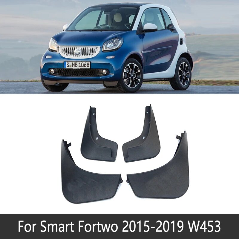 Брызговик для автомобильных шин для Smart Fortwo W451 451 W453 453 2008 ~ 2019 2009, брызговики, брызговики, аксессуары для автотоваров, 2015-2019 W453