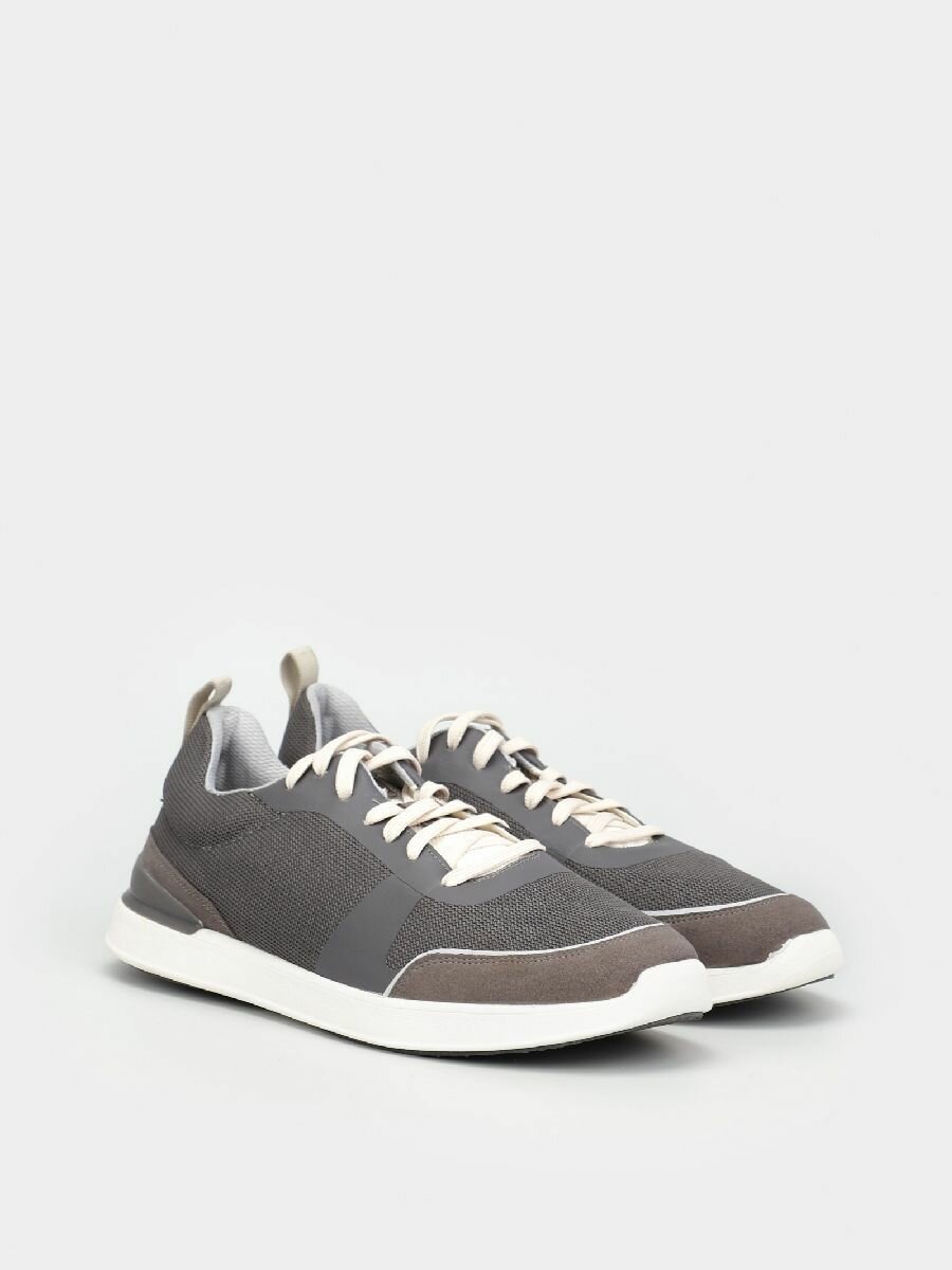 Кроссовки Clarks, полнота G (EU)/ на среднюю и широкую стопу, размер 8G UK, серый