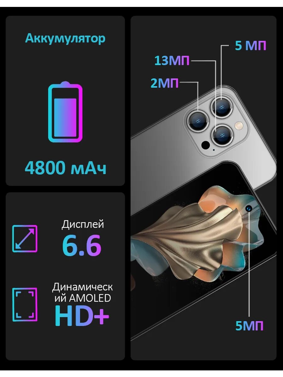 Андроид телефон Смартфон смартфоны IPS IP67 W&O X200 4 + 64гб — фото 1