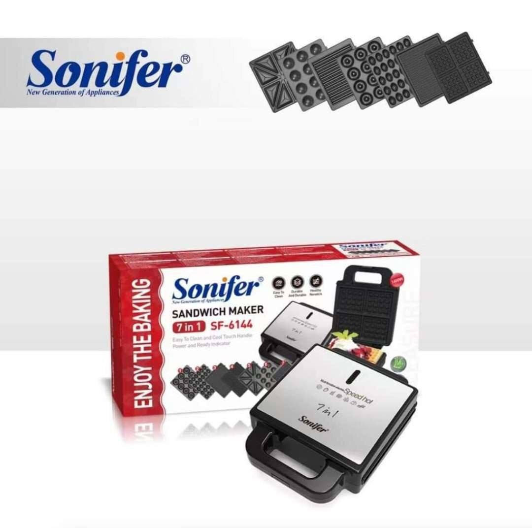 Вафельница 7 в 1, Sonifer SF-6144, антипригарное покрытие, с защитой от перегрева