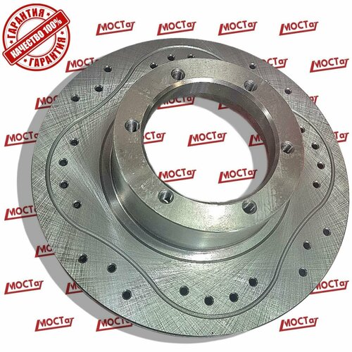 Диск тормозной газель спорт с перфорацией
