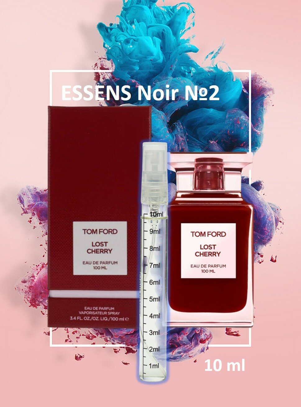 Духи Essens Noir №2 аромат Lost CHerryTom Ford, аромат для мужчин и женщие духи 10мл Формат