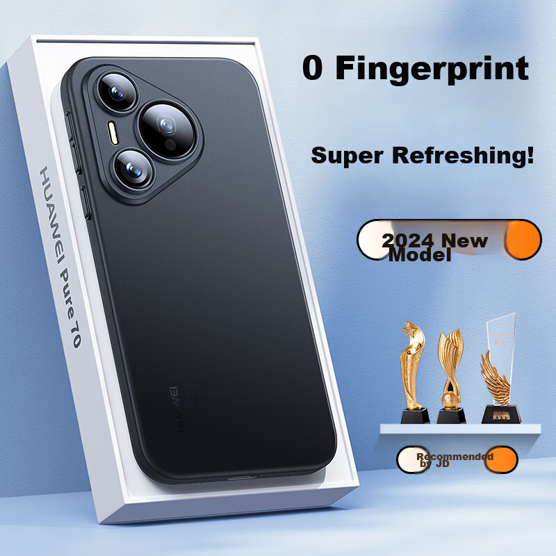 Mofi Case for Huawei P70 Pro+ P70 Ultra, Ultra-Thin Frosted Transparent Lens Full Protection Shockproof Heat Dissipation Luxury Simple Design for Women And Men, New Style