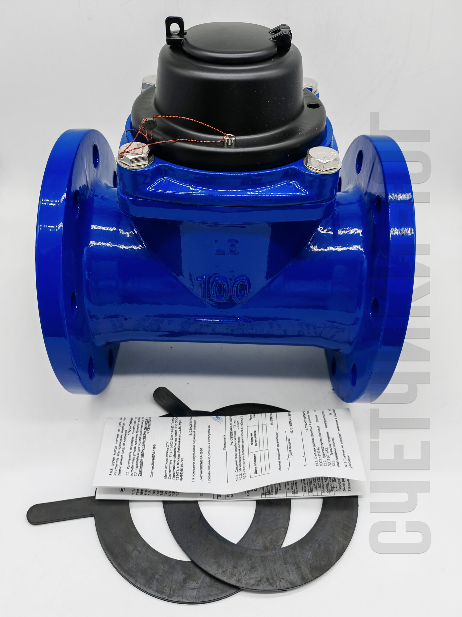 Счетчик воды ЭКОМЕРА-100Ф Холодный Фланцевый — фото 1